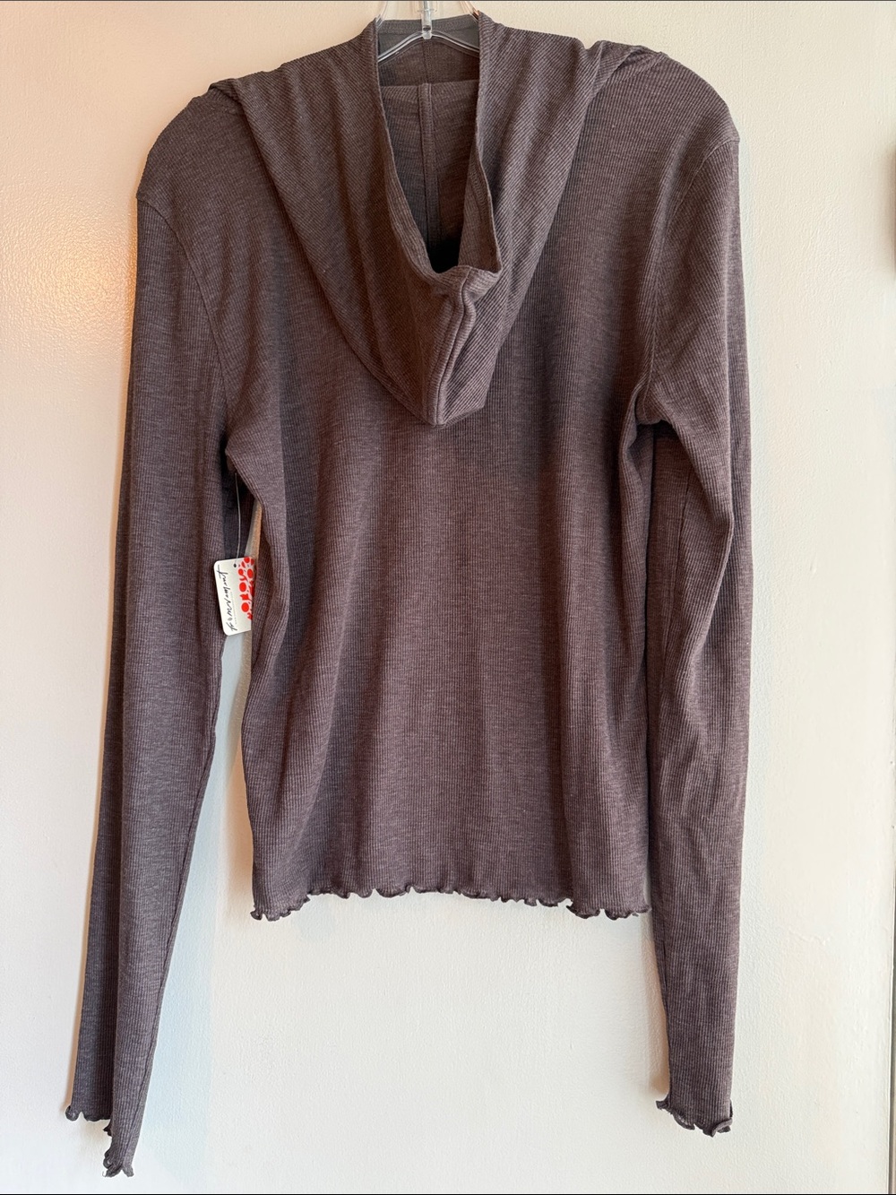 Free People Movement Breathe Easy Layer Hoodie in Chocolate NWT - Picture 9 of 11